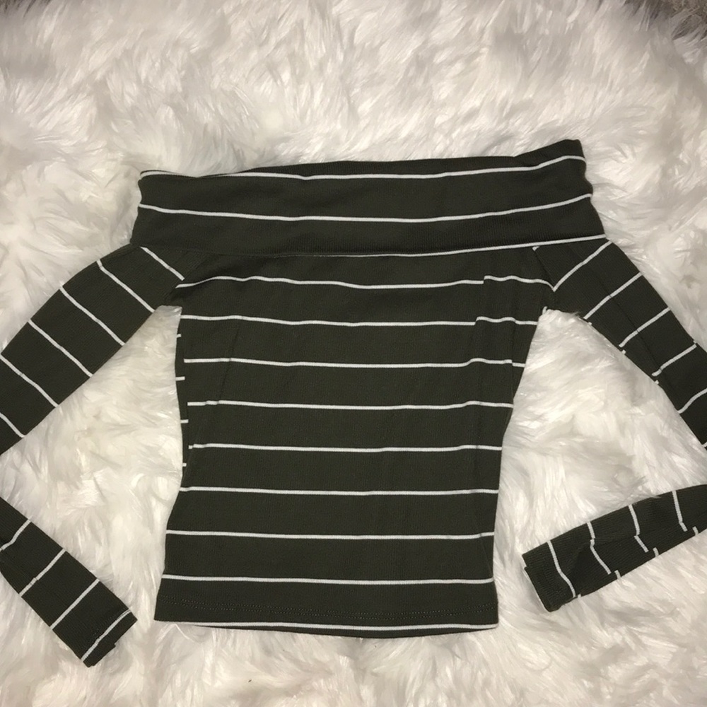 Off the should Pac sun striped long sleeve